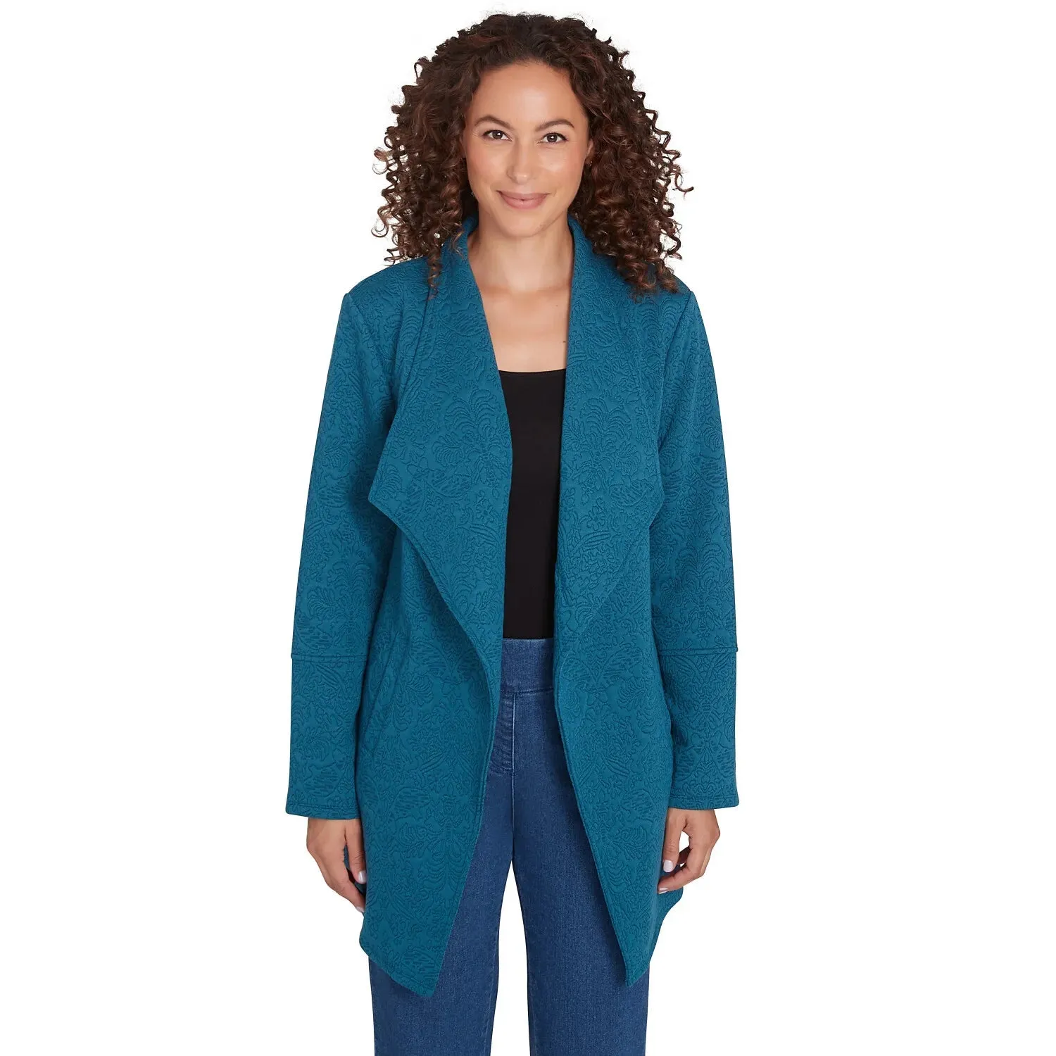 Winter Scroll Quilted Knit Jacket Adriate - Ruby Rd