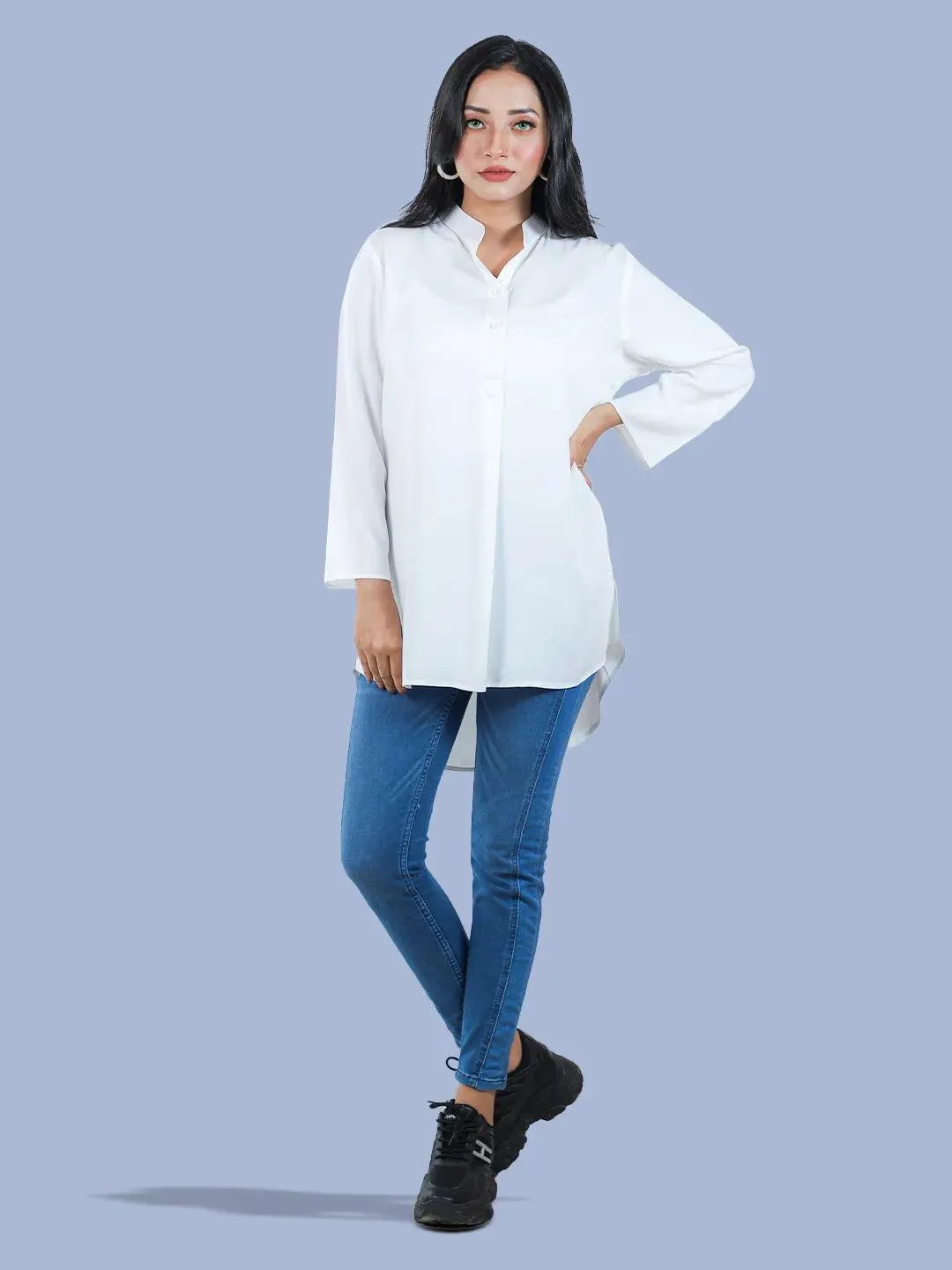 Women White Casual Shirt