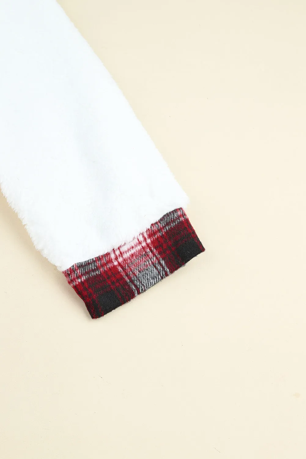 Women's Button Down Pocket Coat Plaid Shacket