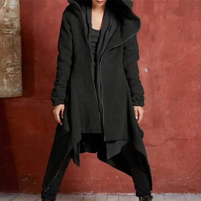 Women's Long Street-wear Trench Coat