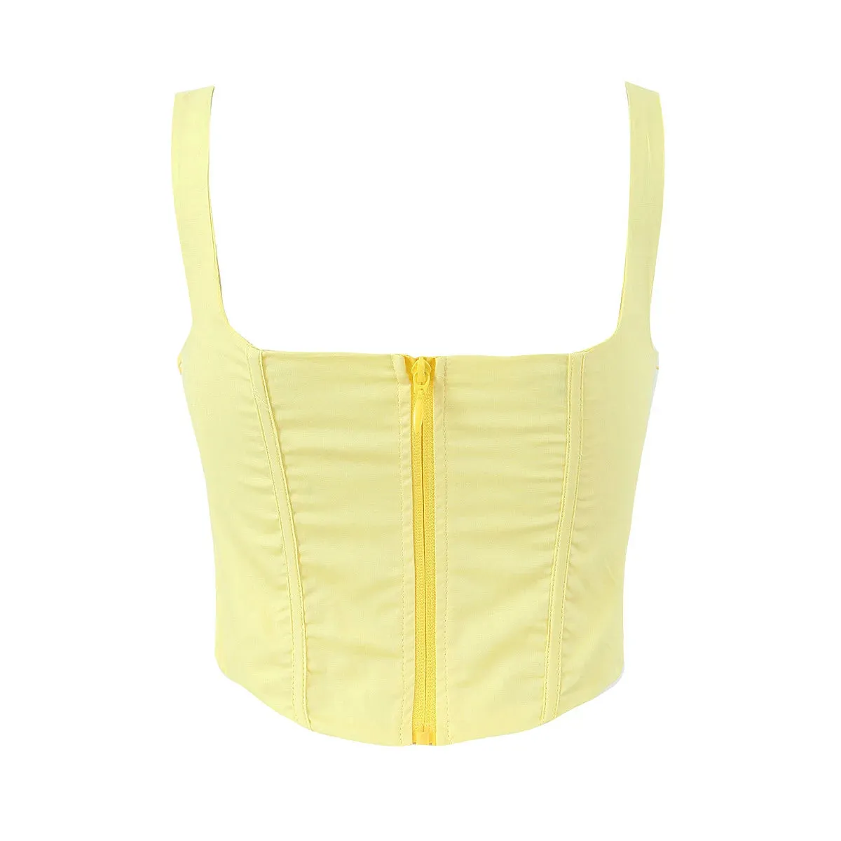 Yellow High Slit Two-Piece Dress - Perfect for Brunch & Vacations