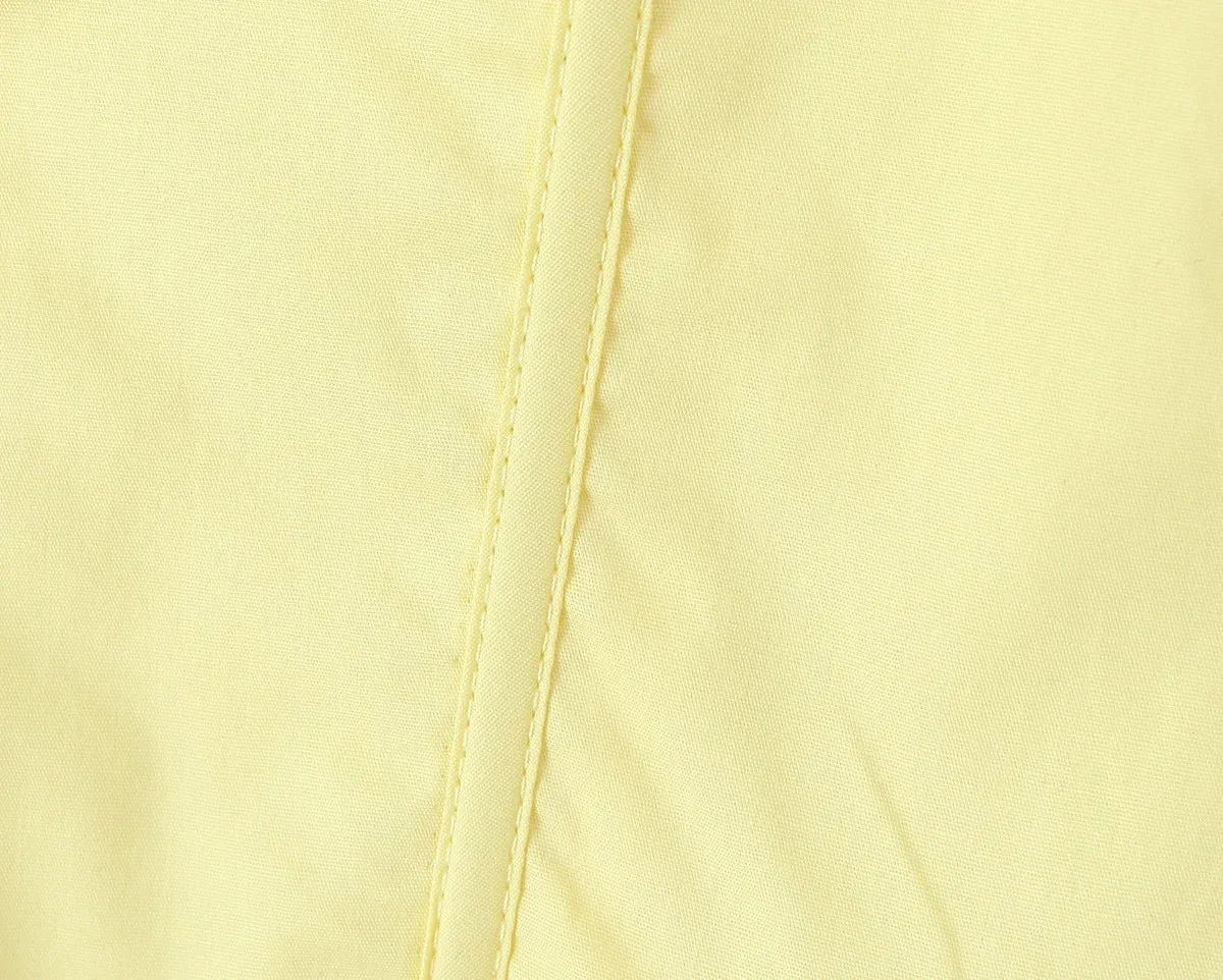 Yellow High Slit Two-Piece Dress - Perfect for Brunch & Vacations