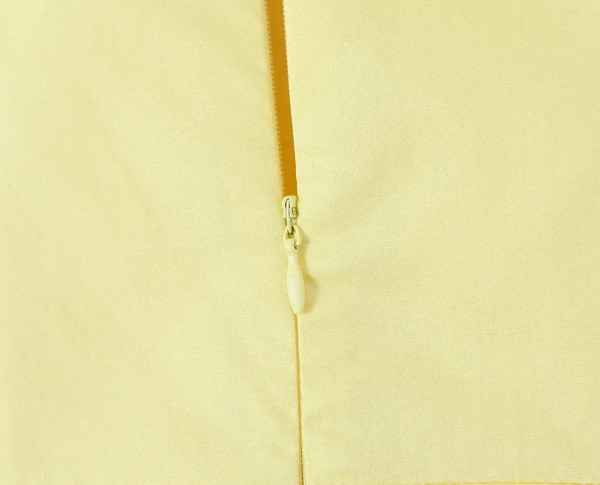 Yellow High Slit Two-Piece Dress - Perfect for Brunch & Vacations