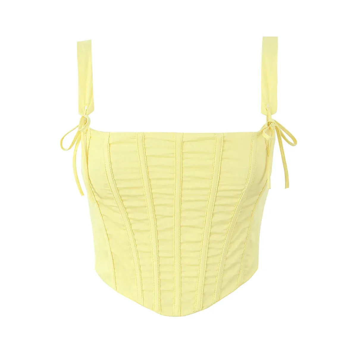 Yellow High Slit Two-Piece Dress - Perfect for Brunch & Vacations