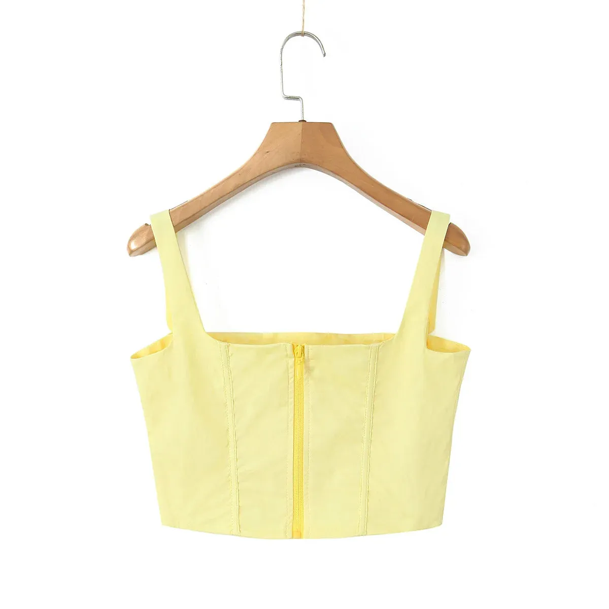 Yellow High Slit Two-Piece Dress - Perfect for Brunch & Vacations