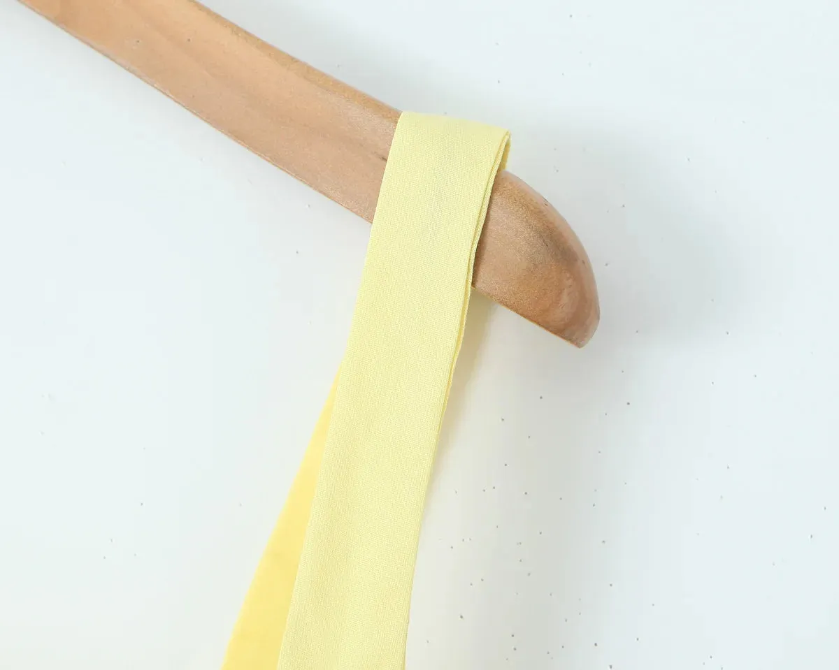 Yellow High Slit Two-Piece Dress - Perfect for Brunch & Vacations